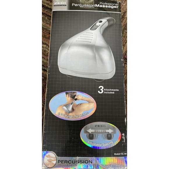 Homedics PA-100 Therapist Select Professional Percussion Dual Head Massager NEW - Picture 1 of 6